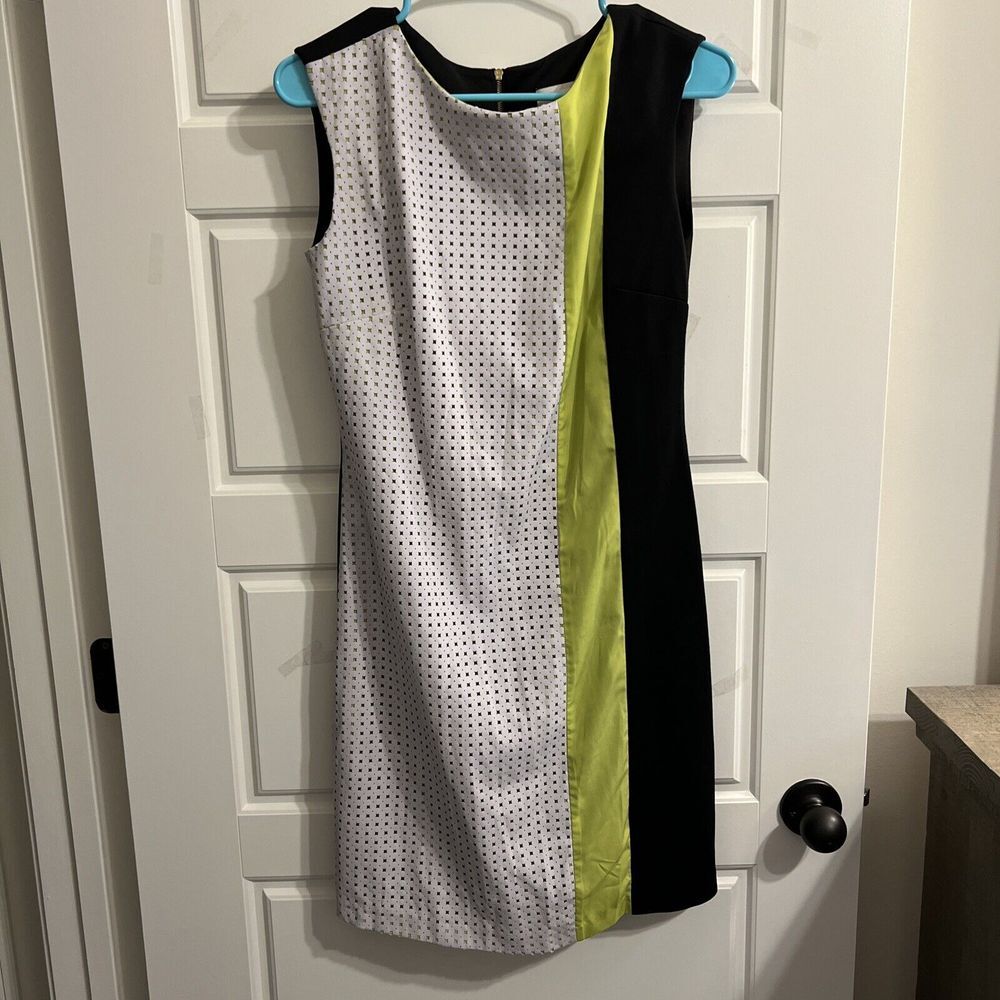 Eco Dress Women's 6‎ Color Beige/Green/Black Shift Dress